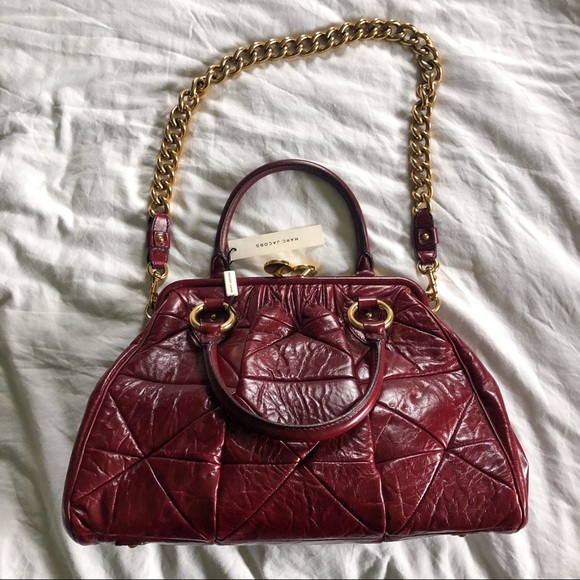 Marc Jacobs Stam leather bag in bordeaux NWT - Picture 13 of 14